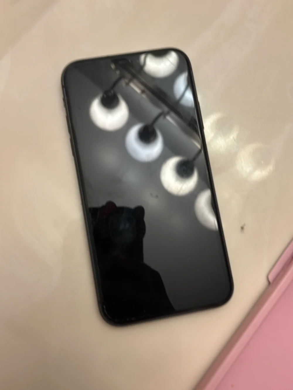 Apple iPhone 11 in Black with Rhinestone Camera Accents